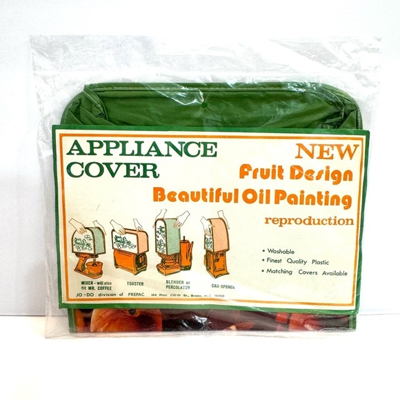 VINTAGE ELECTRIC MIXER COVER Fruit Oil Painting Design NOS 1O-DO Specialty Co. - Picture 4 of 4